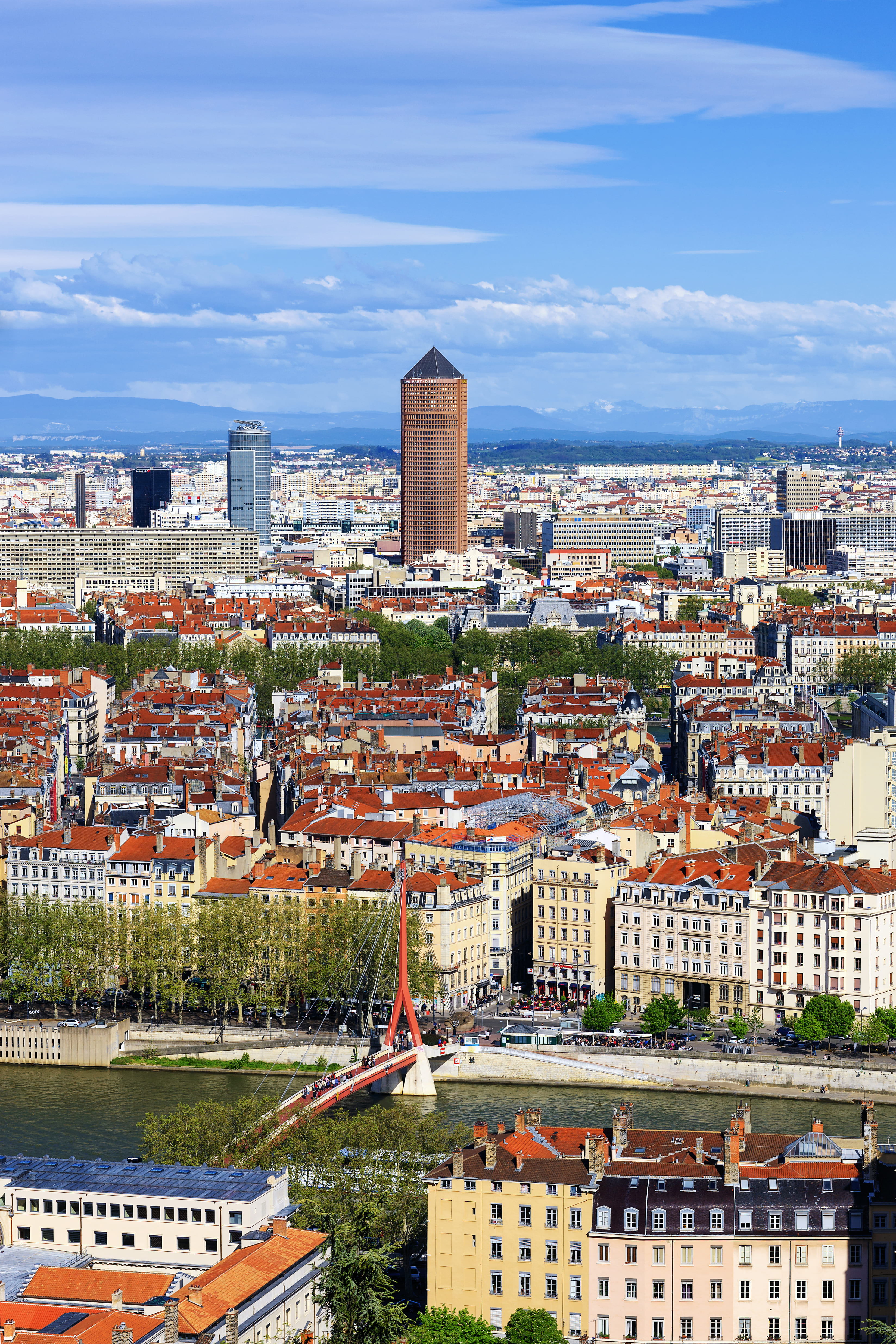 Lyon financial district and business location